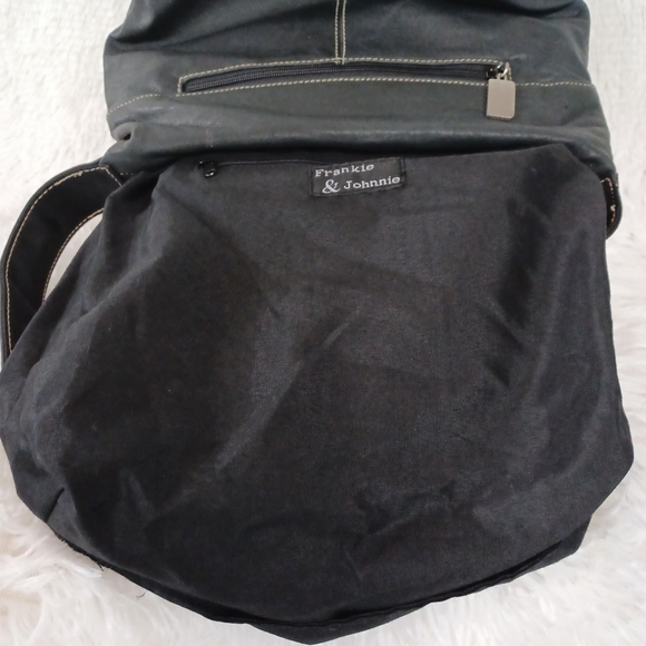 Frankie & Johnnie Navy Leather Purse/Bag - Picture 12 of 16